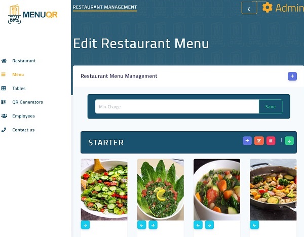 menu builder